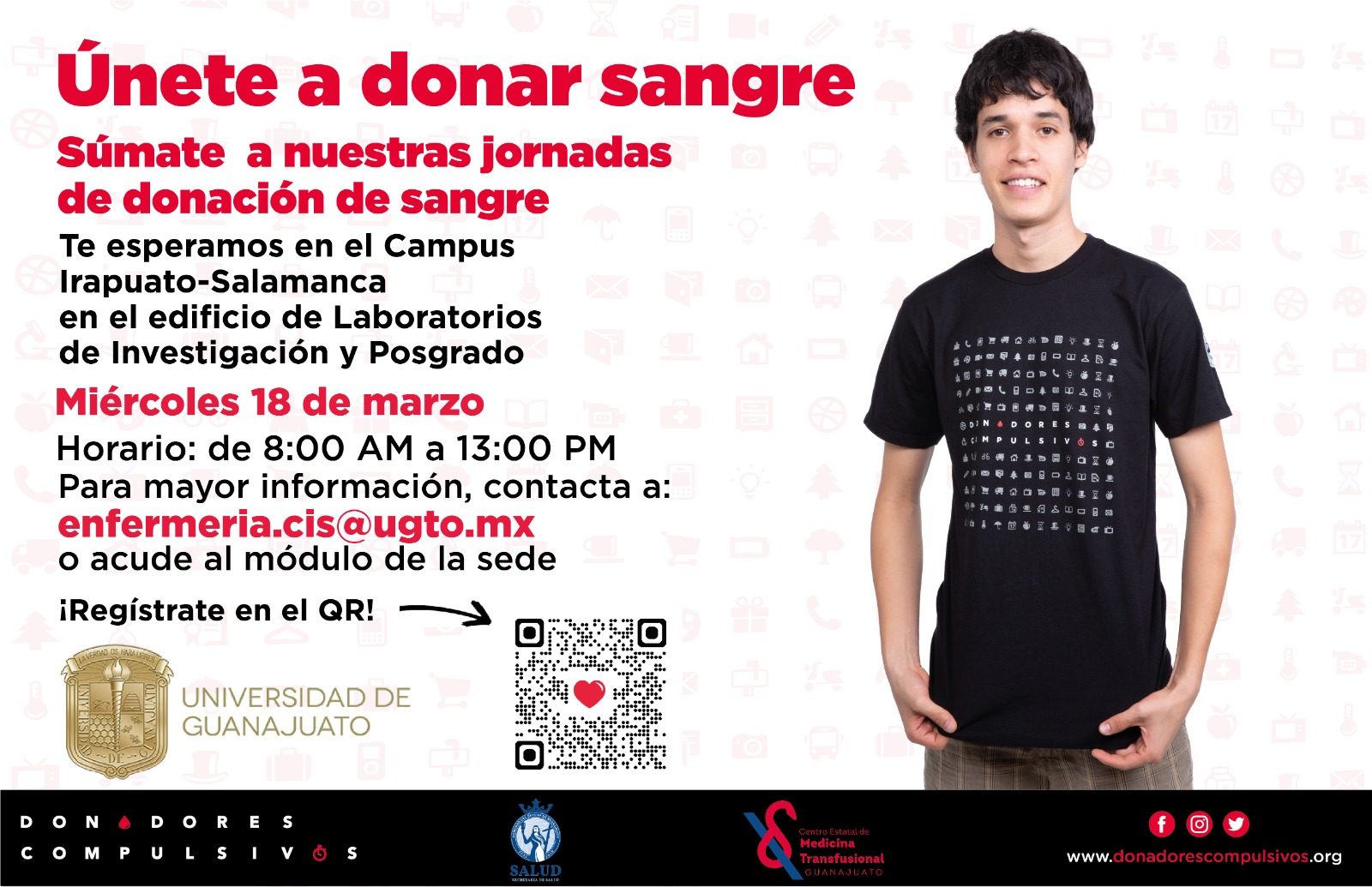 Donadores estudiando