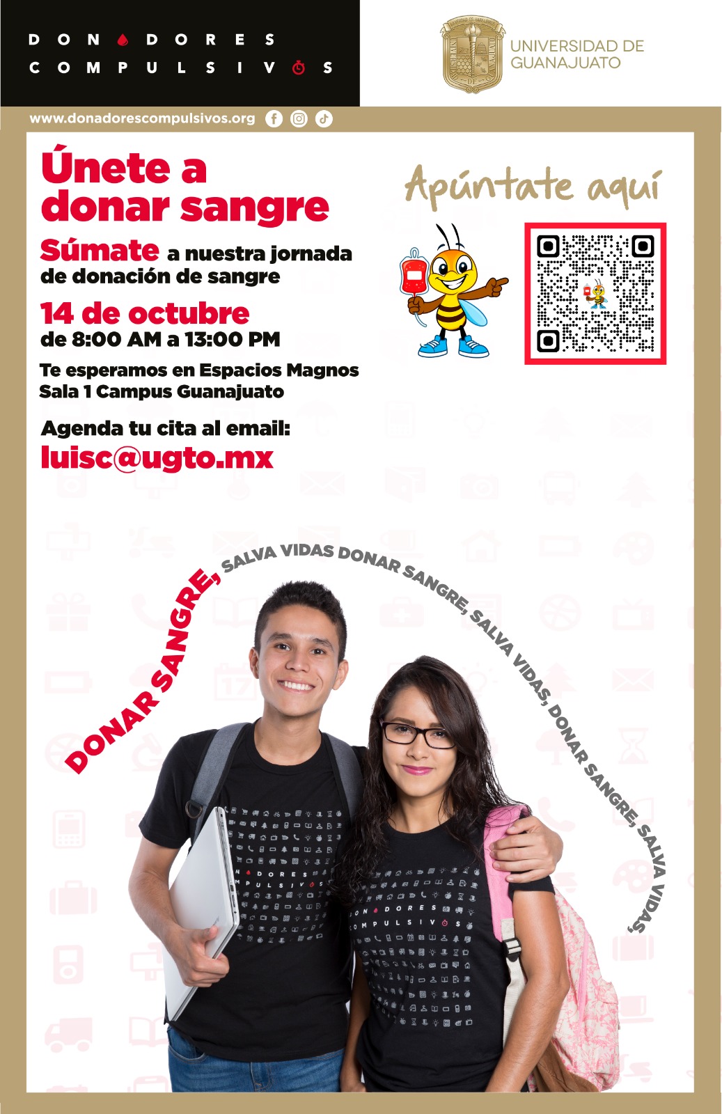 Donadores estudiando